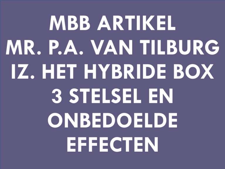 De werkelijk rendementbenadering van de Hoge Raad in box 3: excessieve overcompensatie?